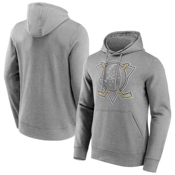 Anaheim Ducks Grey Edge Hoodie
