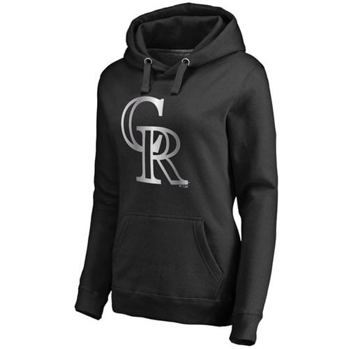 Colorado Rockies Platinum Collection Pullover Hoodie Black