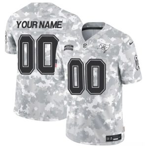 Tampa Bay Buccaneers Custom Arctic Camo 2024 F.U.S.E. Salute To Service Limited Stitched Jersey