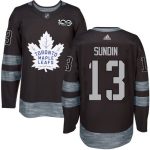 Maple Leafs #13 Mats Sundin Black 1917-2017 100th Anniversary Stitched Jersey
