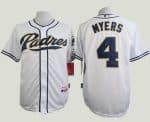 Padres #4 Wil Myers White Cool Base Stitched Jersey