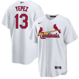 St. Louis Cardinals #13 Juan Yepez White Cool Base Stitched Jersey