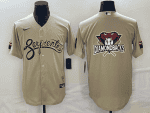 Arizona Diamondbacks Gold City Connect Team Big Logo Cool Base Stitched Jersey