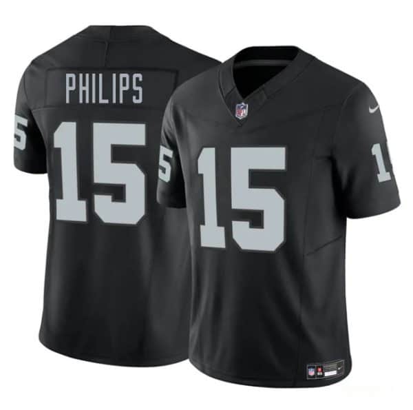 Las Vegas Raiders #15 Kyle Philips Black 2025 F.U.S.E. Vapor Stitched Jersey