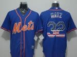 Mets #32 Steven Matz Blue USA Flag Fashion Stitched Jersey