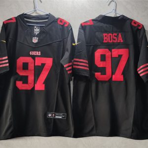 San Francisco 49ers #97 Nick Bosa Black 2023 F.U.S.E. Vapor Untouchable Limited Stitched Jersey