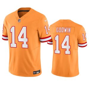 Tampa Bay Buccaneers #14 Chris Godwin Orange 2023 F.U.S.E. Throwback Limited Stitched Jersey