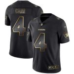 Raiders #4 Derek Carr 2019 Black Gold Edition Stitched Jersey