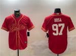 San Francisco 49ers #97 Nick Bosa Red Cool Base Stitched Jersey