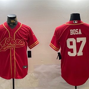 San Francisco 49ers #97 Nick Bosa Red Cool Base Stitched Jersey