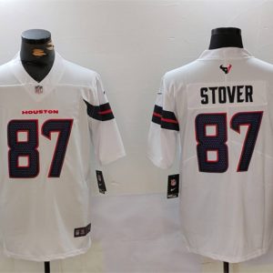 Houston Texans #87 Cade Stover White Vapor Untouchable Stitched Jersey
