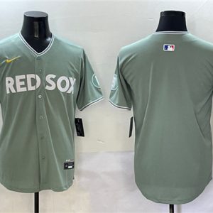 Boston Red Sox Blank Green 2025 City Connect Limited Stitched Jersey