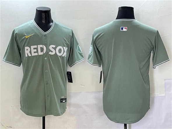 Boston Red Sox Blank Green 2025 City Connect Limited Stitched Jersey