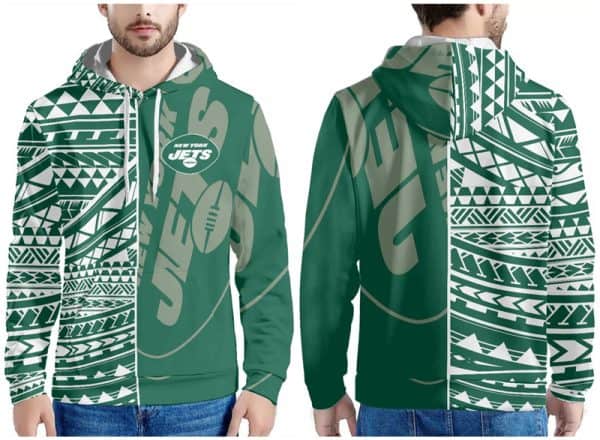 New York Jets Green White Pullover Hoodie