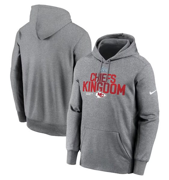 Kansas City Chiefs Gray Super Bowl LVII Champions Local Pack Therma Performance Pullover Hoodie