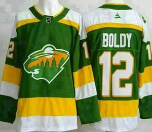 Minnesota Wild #12 Matthew Boldy Green Alternate Authentic Jersey