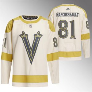 Vegas Golden Knights #81 Jonathan Marchessault Cream 2024 Winter Classic Breakaway Stitched Jersey