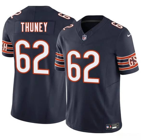 Chicago Bears #62 Joe Thuney Navy 2025 F.U.S.E. Vapor Stitched Jersey