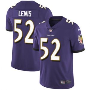 Baltimore Ravens #52 Ray Lewis Purple Vapor Untouchable Limited Jersey