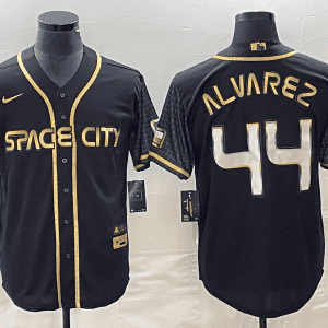 Houston Astros #44 Yordan Alvarez Black City Connect Cool Base Stitched Jersey
