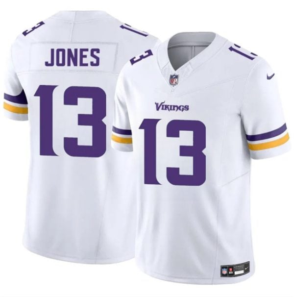 Minnesota Vikings #13 Daniel Jones White 2024 F.U.S.E. Vapor Untouchable Limited Stitched Jersey