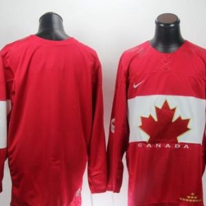 Olympic 2014 CA. Blank Red Stitched Jersey