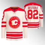 Calgary Flames #82 Jordan Oesterle 2023 Cream Classic Primegreen Stitched Jersey