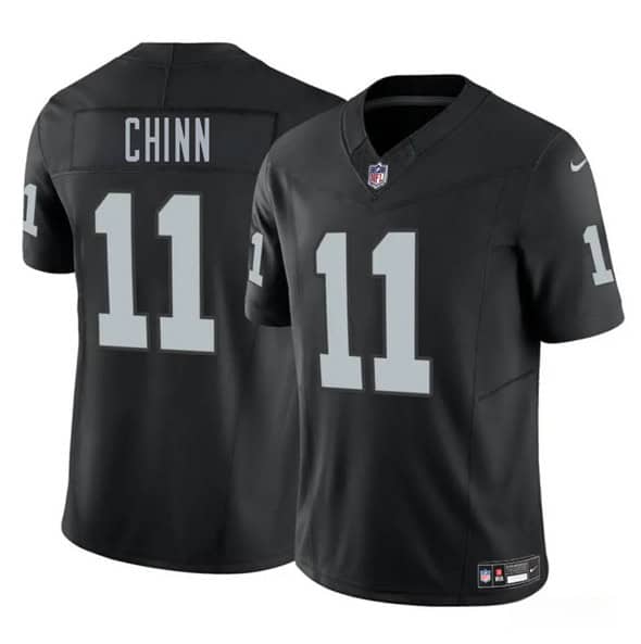 Las Vegas Raiders #11 Jeremy Chinn Black 2025 F.U.S.E. Vapor Stitched Jersey