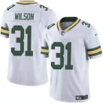 Green Bay Packers #31 Emanuel Wilson White Vapor Limited Stitched Jersey