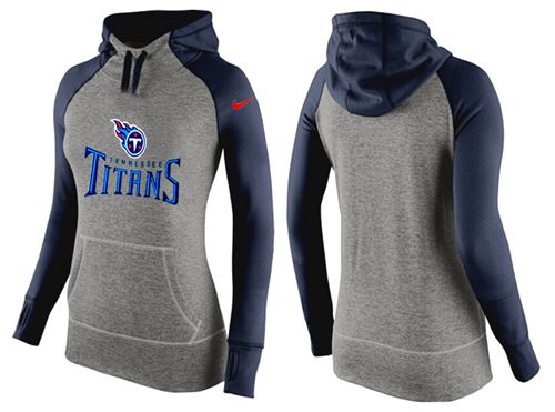 Nike Tennessee Titans Performance Hoodie Grey Dark Blue_1