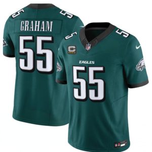 Philadelphia Eagles #55 Brandon Graham Green 2024 With 4-Star C Patch F.U.S.E. Vapor Untouchable Limited Jersey