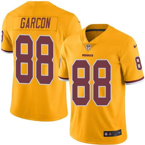 Redskins #88 Pierre Garcon Gold Stitched Limited Rush Nike Jersey