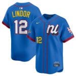 National League #12 Francisco Lindor Blue 2025 All-Star Edition Limited Stitched Jersey
