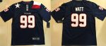 Texans #99 J.J. Watt Navy Limited Stitched Jersey