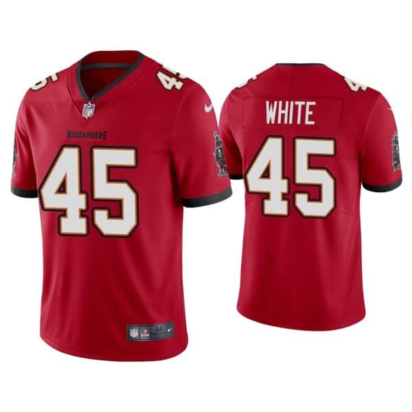 Tampa Bay Buccaneers 45 Devin 2020 White Red Vapor Untouchable Limited Stitched Jersey