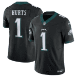 Philadelphia Eagles #1 Jalen Hurts Black 2023 F.U.S.E. Vapor Untouchable Limited Stitched Jersey