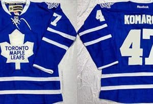Maple Leafs #47 Leo Komarov Blue Home Stitched Jersey