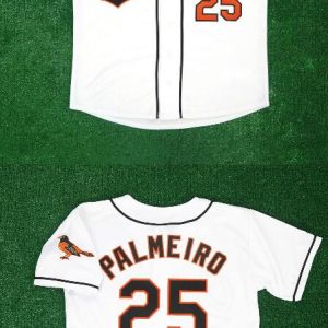 Baltimore Orioles #25 Rafael Palmeiro 1995 Home White Stitched Jersey