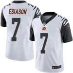 Bengals #7 Boomer Esiason White Stitched Limited Rush Nike Jersey
