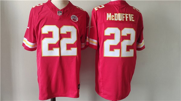 Kansas City Chiefs #22 Trent McDuffie Red F.U.S.E. Vapor Untouchable Limited Stitched Jersey