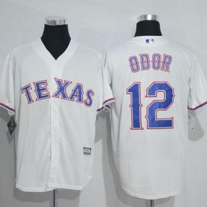 Rangers #12 Rougned Odor White New Cool Base Stitched Jersey