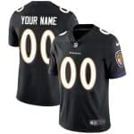Baltimore Ravens Customized Black Team Color Vapor Untouchable Limited Stitched NFL Jersey