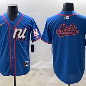 National League New York Mets Team Big Logo Blue 2025 All-Star Edition Limited Stitched Jersey