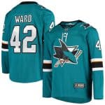 San Jose Sharks #42 Joel Ward Teal Stitched Jersey