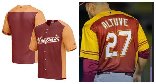 Venezuela #27 Jos¨¦ Altuve 2023 Burgundy World Classic Stitched Jersey