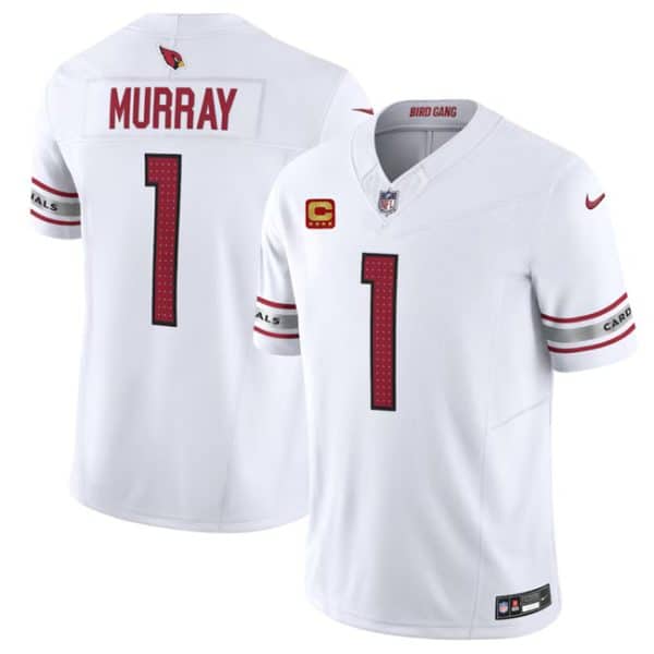Arizona Cardinals #1 Kyler Murray White 2024 F.U.S.E. With 4-Star C Patch Vapor Untouchable Limited Stitched Jersey