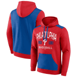 Philadelphia Phillies Royal Red Chip In Pullover Hoodie