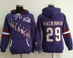 Colorado Avalanche #29 Nathan MacKinnon Purple Old Time Heidi NHL Hoodie