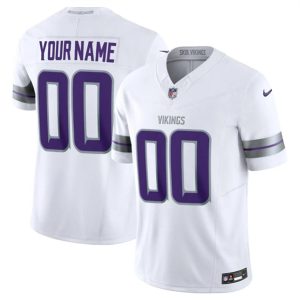 Minnesota Vikings Custom White F.U.S.E. Winter Warrior Limited Stitched Jersey