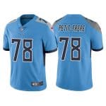 Tennessee Titans #78 Nicholas Petit-Frere Blue Vapor Untouchable Stitched Jersey